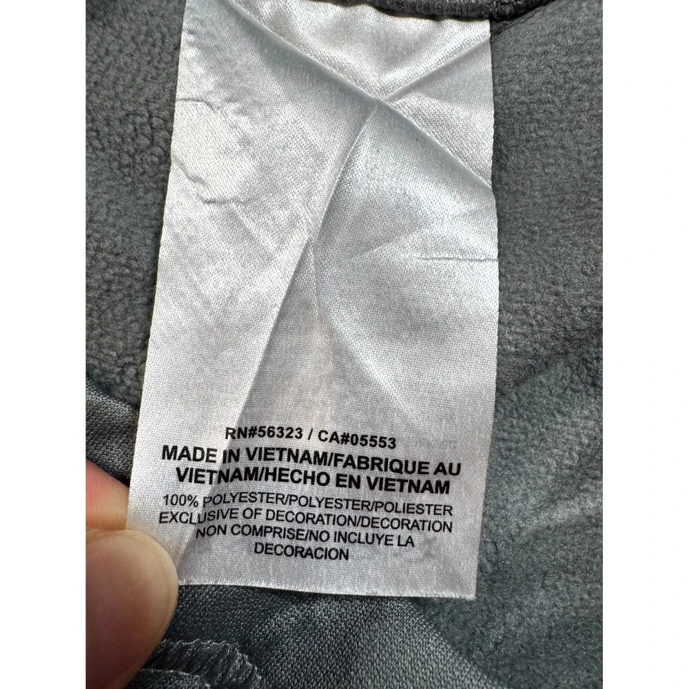 Nike Betterworld Therma Fit Sweatshirt Mens Large Gray Orange Trim Quarter Zip